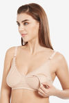 InnerSense Organic & Antimicrobial Double Layered Wirefree Nursing Bra - Skin — thumbnail 3