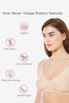 InnerSense Organic & Antimicrobial Double Layered Wirefree Nursing Bra - Skin — thumbnail 5