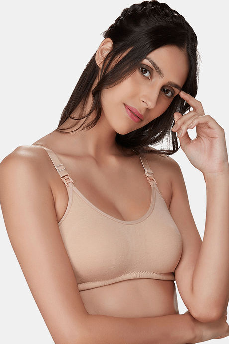 InnerSense Organic & Antimicrobial Double Layered Wirefree Nursing Bra - Skin — image 2