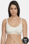 InnerSense Organic & Antimicrobial Double Layered Wirefree Nursing Bra - White — thumbnail 1