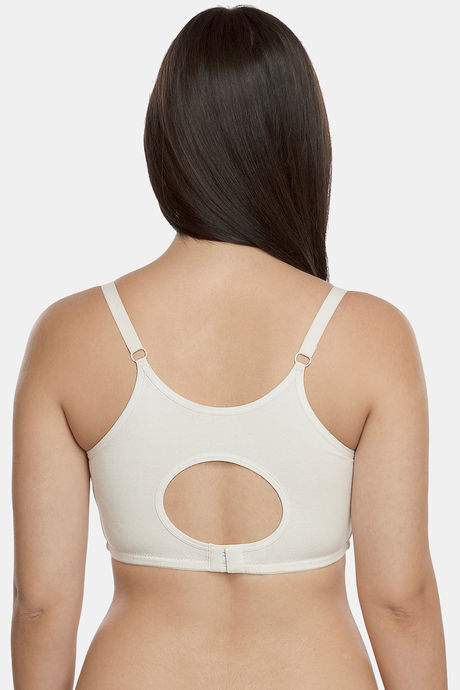 InnerSense Organic & Antimicrobial Double Layered Wirefree Nursing Bra - White — image 4