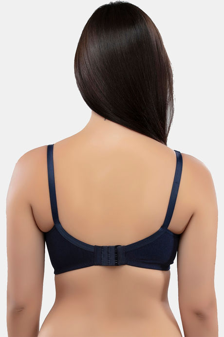 InnerSense Organic & Antimicrobial Double Layered Wirefree Nursing Bra - Navy Blue — image 4