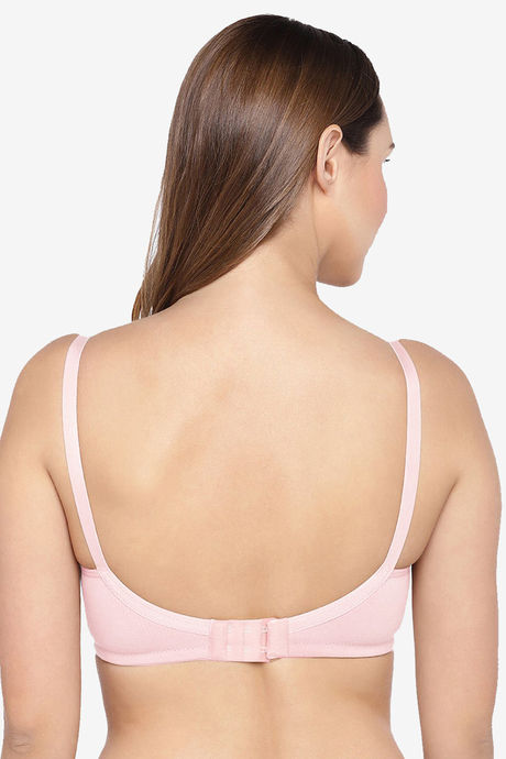 InnerSense Organic & Antimicrobial Double Layered Wirefree Nursing Bra - Pink — image 2