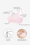 InnerSense Organic & Antimicrobial Double Layered Wirefree Nursing Bra - Pink — thumbnail 5