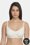 InnerSense Organic & Antimicrobial Double Layered Wirefree Nursing Bra - White — thumbnail 1