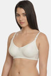 InnerSense Organic & Antimicrobial Double Layered Wirefree Nursing Bra - White — thumbnail 3