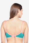 InnerSense Organic & Antimicrobial Double Layered Wirefree Nursing Bra - Peacock Green — thumbnail 2