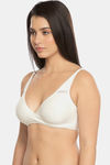 InnerSense Organic & Antimicrobial Double Layered Wirefree Nursing Bra - White — thumbnail 2