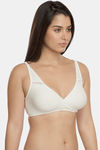 InnerSense Organic & Antimicrobial Double Layered Wirefree Nursing Bra - White — thumbnail 3
