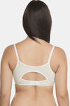 InnerSense Organic & Antimicrobial Double Layered Wirefree Nursing Bra - White — thumbnail 4