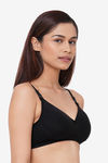 InnerSense Organic & Antimicrobial Padded Wirefree Nursing Bra - Black — thumbnail 3