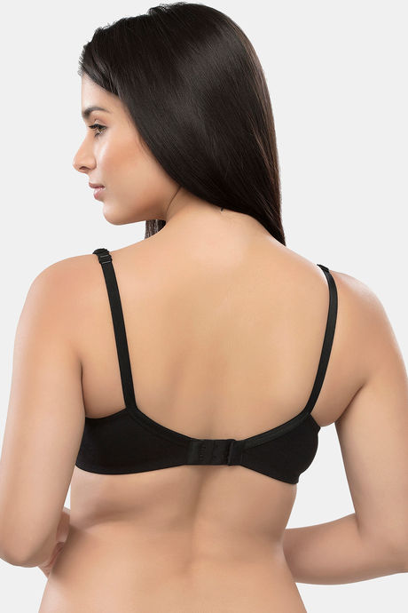 InnerSense Organic Double Layered Wirefree Super Support Bra - Black — image 4