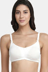 InnerSense Organic Cotton Anti Microbial Soft Nursing Bra With Removable Pads ( Pack Of 2) - White — thumbnail 2