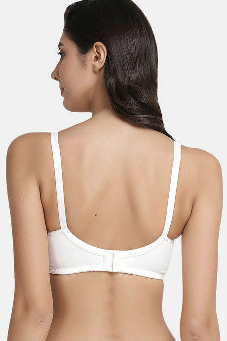 InnerSense Organic Cotton Anti Microbial Soft Nursing Bra With Removable Pads ( Pack Of 2) - White — image 4