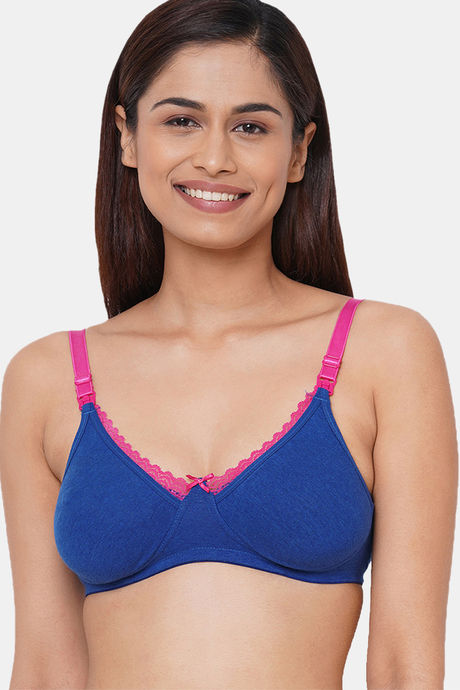 InnerSense Organic Anti Microbial Laced Soft Nursing Bra (Pack Of 3) - Multicolor — image 2