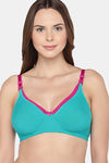InnerSense Organic Anti Microbial Laced Soft Nursing Bra (Pack Of 2) - Green — thumbnail 2