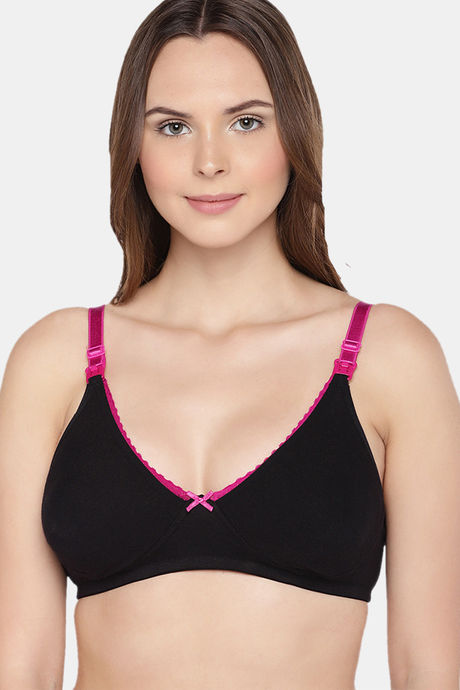 InnerSense Organic Anti Microbial Laced Soft Nursing Bra (Pack Of 2) - Black — image 2