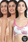 InnerSense Organic Anti Microbial Soft Nursing Bra (Pack Of 3) - Multicolor — thumbnail 1