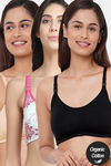 InnerSense Organic Anti Microbial Soft Nursing Bra (Pack Of 3) - Multicolor — thumbnail 1