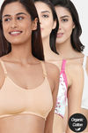 InnerSense Organic Anti Microbial Soft Nursing Bra (Pack Of 3) - Multicolor — thumbnail 1