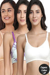 InnerSense Organic Anti Microbial Soft Nursing Bra (Pack Of 3) - Multicolor — thumbnail 1