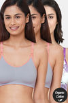 Inner Sense Organic Anti Microbial Soft Nursing Bra (Pack Of 3) - Multicolor — thumbnail 1