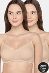 InnerSense Organic Anti Microbial Soft Feeding Bra (Pack Of 2) - Skin — thumbnail 1