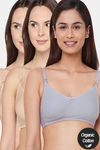 InnerSense Organic Anti Microbial Soft Feeding Bra (Pack Of 3) - Multicolor — thumbnail 1