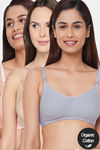 Inner Sense Organic Anti Microbial Soft Feeding Bra (Pack Of 3) - Multicolor — thumbnail 1