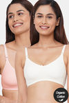 InnerSense Organic Anti Microbial Soft Feeding Bra (Pack Of 2) - Multicolor — thumbnail 1