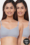 InnerSense Organic Anti Microbial Soft Feeding Bra (Pack Of 2) - Grey — thumbnail 1