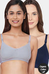 InnerSense Organic Anti Microbial Soft Feeding Bra (Pack Of 2) - Multicolor — thumbnail 1