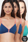 Inner Sense Organic Anti Microbial Soft Nursing Bra ( Pack Of 3) - Multicolor — thumbnail 1