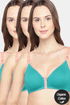 Inner Sense Organic Anti Microbial Soft Nursing Bra ( Pack Of 3) - Multicolor — thumbnail 1