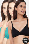 Inner Sense Organic Anti Microbial Soft Nursing Bra ( Pack Of 3) - Multicolor — thumbnail 1