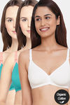 Inner Sense Organic Anti Microbial Soft Nursing Bra ( Pack Of 3) - Multicolor — thumbnail 1
