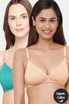 Inner Sense Organic Anti Microbial Soft Nursing Bra (Pack Of 2) - Multicolor — thumbnail 1
