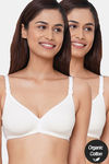 Inner Sense Organic Anti Microbial Soft Nursing Bra (Pack Of 2) - White — thumbnail 1