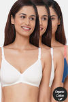 Inner Sense Organic Anti Microbial Soft Nursing Bra ( Pack Of 3) - Multicolor — thumbnail 1