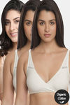 InnerSense Organic Anti Microbial Sleeping / Feeding Bra ( Pack Of 3) - Multicolor — thumbnail 1
