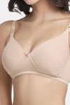 InnerSense Organic Anti Microbial Padded Nonwired Feeding Bra - Skin — thumbnail 5