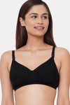 InnerSense Organic Anti Microbial Padded Nonwired Feeding Bra - Black — thumbnail 2