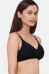 InnerSense Organic Anti Microbial Padded Nonwired Feeding Bra - Black — thumbnail 3