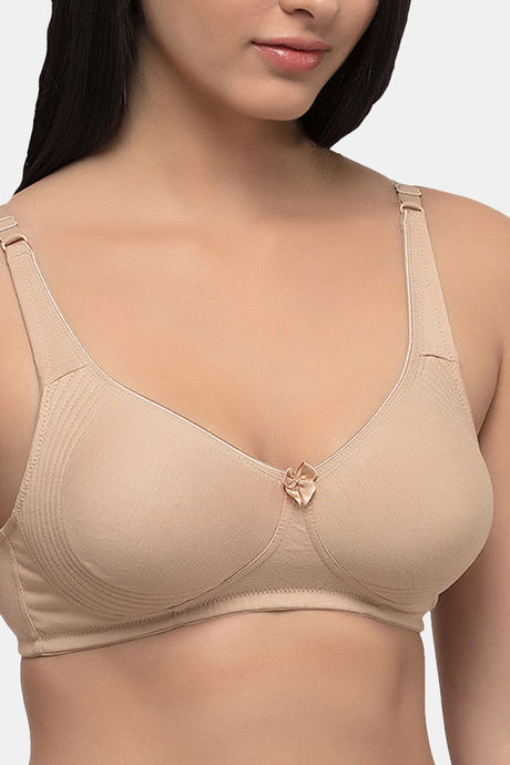 InnerSense Organic Cotton Anti Microbial Seamless Side Support Bra (Pack Of 3) - Multicolor — image 8
