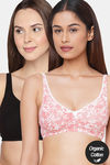 InnerSense Organic Cotton Anti Microbial Seamless Side Support Bra (Pack Of 2) - Multicolor — thumbnail 1