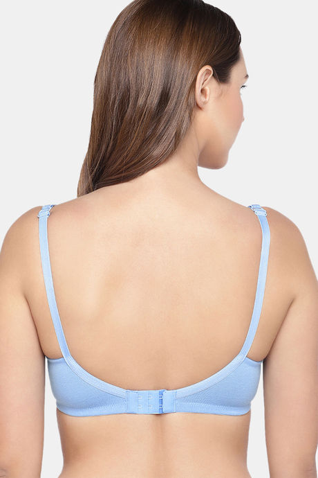 InnerSense Organic Cotton Anti Microbial Seamless Side Support Bra (Pack Of 2) - Blue — image 4