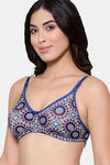 InnerSense Organic Cotton Anti Microbial Backless Non-Padded Seamless Bra - Blue — thumbnail 2