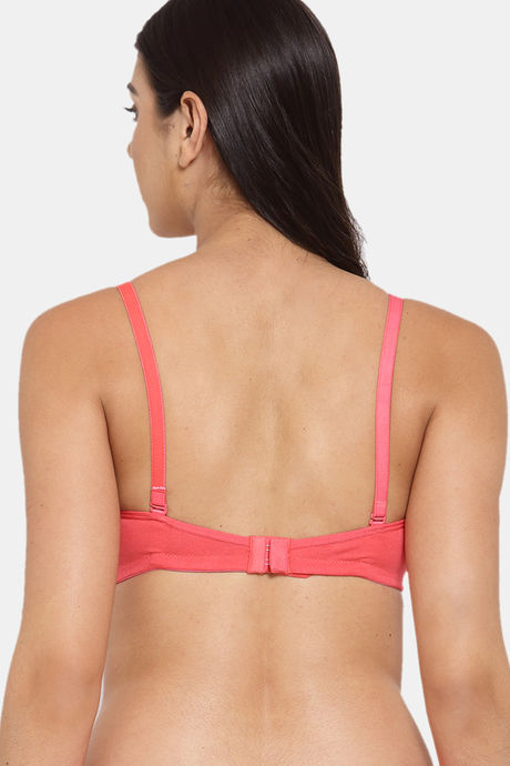 InnerSense Organic Cotton Anti Microbial Padded T-Shirt Bra - Pink — image 4