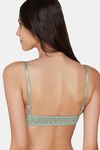 InnerSense Organic Cotton Anti Microbial Non Wired Triangular Lace Band Bralette (Pack Of 2) - Multicolor — thumbnail 3