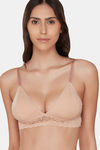 InnerSense Organic Cotton Anti Microbial Non Wired Triangular Lace Band Bralette (Pack Of 3) - Multicolor — thumbnail 2